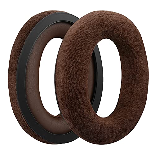 Geekria Comfort Velour Replacement Ear Pads for Sennheiser HD598, HD598SE, HD598CS, HD595, HD599, HD599 SE Headphones Ear Cushions, Repair Parts with Video Guide (Brown) - Image 2
