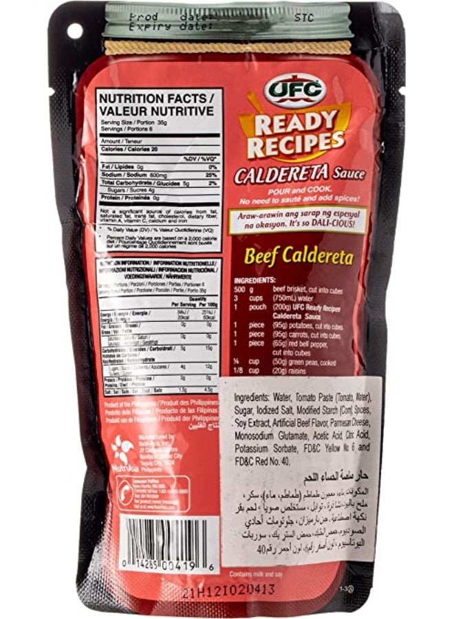 Ufc Ready Recipes Caldereta Sauce 200Gm - Image 2