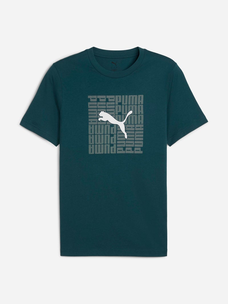 Puma Graphic Box Print T-Shirt - Image 4