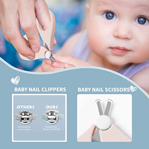 Facewegen 6-in-1 Baby Grooming Set, Natural Wooden Hairbrush and Comb, Nail Clippers,Nail Scissors, Nail File and Tweezers for Kids and Newborns in Nice Gift Box - Image 3