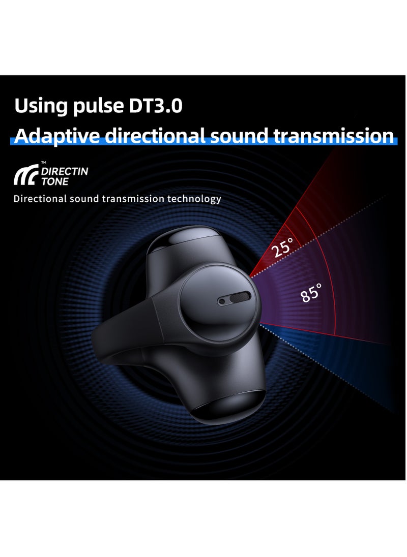 Ear Clip-on True Wireless Bluetooth Earphones,Air Conduction Sports Earphone with Call Noise Canceling Mic