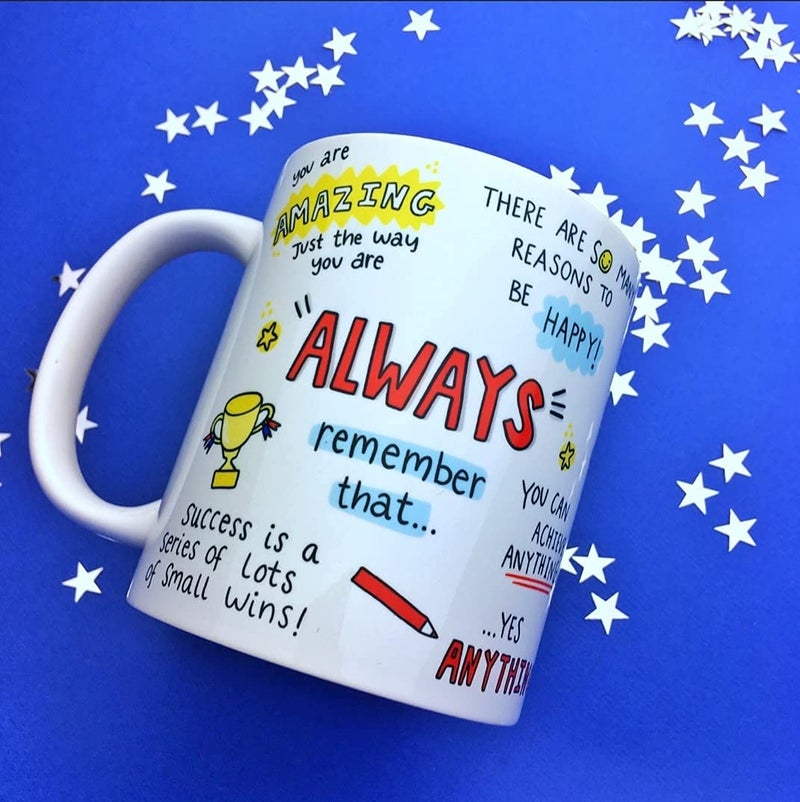DAYS Motivational Quote Coffee Mug Law Of Attraction Self Care Manifest Affirmation Positivity Gift Mindset Motivational Ceramic Mug Gift To Friend Brother Sister And Everyone, 350 ML - Image 1