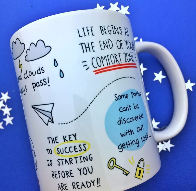 DAYS Motivational Quote Coffee Mug Law Of Attraction Self Care Manifest Affirmation Positivity Gift Mindset Motivational Ceramic Mug Gift To Friend Brother Sister And Everyone, 350 ML - Image 3