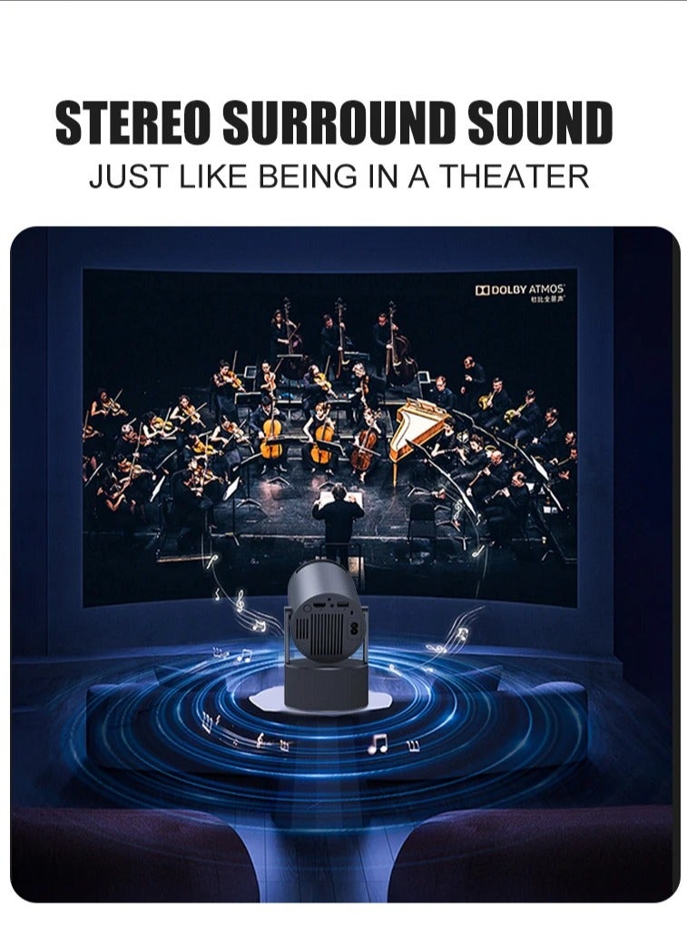  فيكتوال جهاز عرض KTV للمنزل الذكي، جهاز عرض محمول بدقة 4K HD (مع ميكروفون) - Image 2