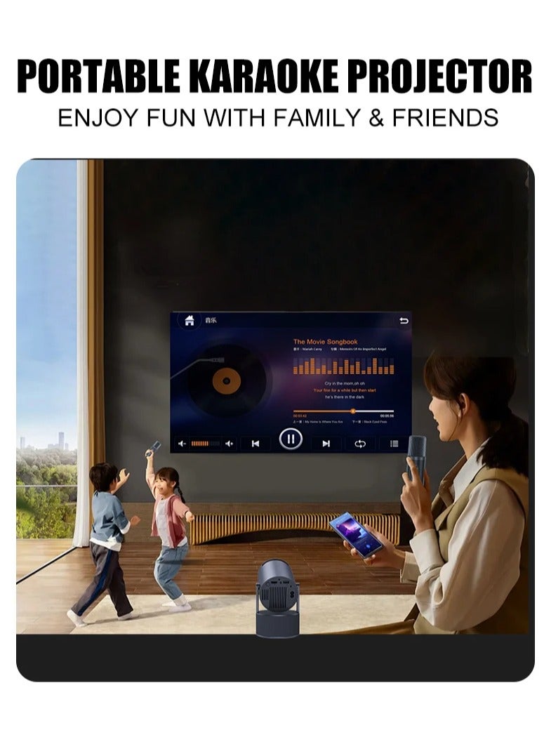  فيكتوال جهاز عرض KTV للمنزل الذكي، جهاز عرض محمول بدقة 4K HD (مع ميكروفون) - Image 4