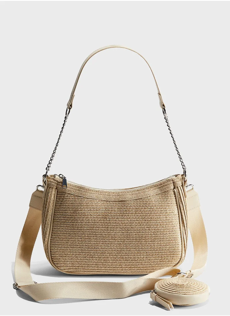 اتش اند ام Top Handle Zip Over Shoulder Bag