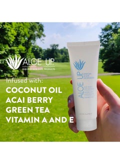 Aloe Up After Sun Light Moisturizer Skin Care Body Moisturizer Uses Aloe Vera Gel Coconut Oil And Vitamin E For After Sun Care/Beach Essential Sun Lotion Soothes Sunburned Skin / 4 Oz  - Image 5