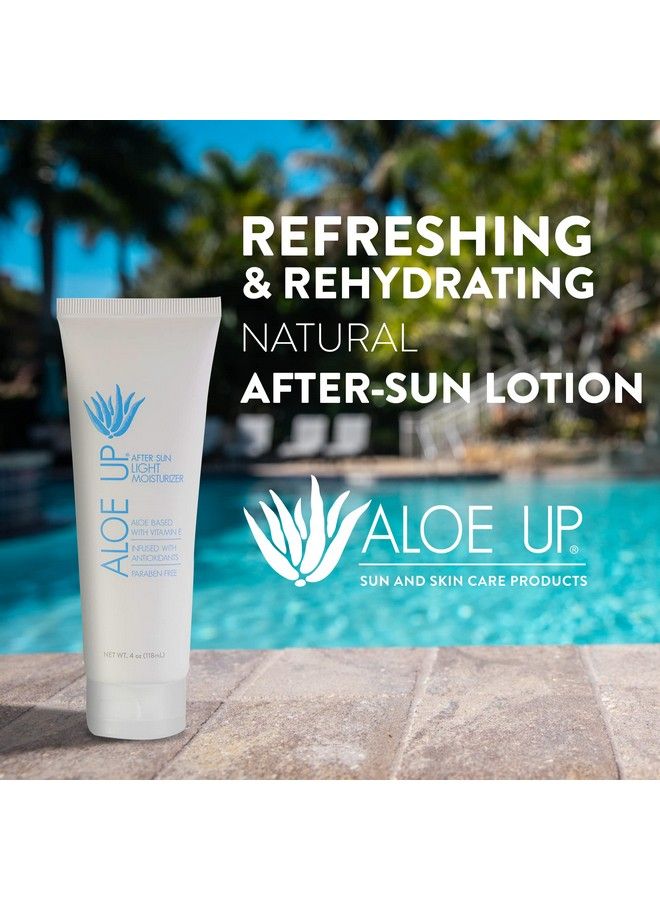 Aloe Up After Sun Light Moisturizer Skin Care Body Moisturizer Uses Aloe Vera Gel Coconut Oil And Vitamin E For After Sun Care/Beach Essential Sun Lotion Soothes Sunburned Skin / 4 Oz - Image 3