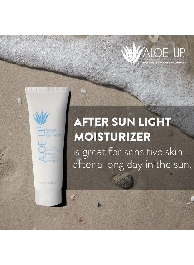 Aloe Up After Sun Light Moisturizer Skin Care Body Moisturizer Uses Aloe Vera Gel Coconut Oil And Vitamin E For After Sun Care/Beach Essential Sun Lotion Soothes Sunburned Skin / 4 Oz - Image 4