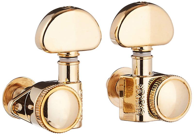 Grover Roto-Grip Locking Rotomatic Tuners - 3+3 - Gold - Image 5