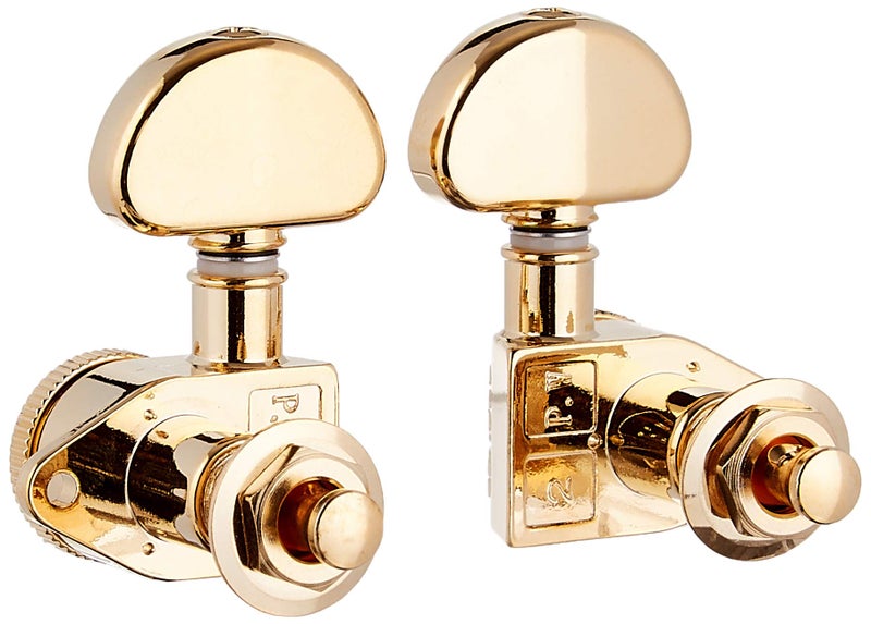 Grover Roto-Grip Locking Rotomatic Tuners - 3+3 - Gold - Image 2