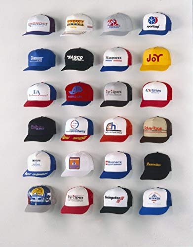 Cap Capers® Baseball Cap Display; Wall Mounted Hat Rack; Baseball Cap Storage & Organization; (6 pk) Great for Cap Collectors. The Ultimate Display for Baseball Caps - Image 5