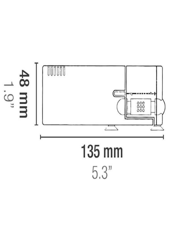 Sicce MICRON Internal Filter, 65GPH, Submersible, Plastic, Water Purification Unit - Image 4