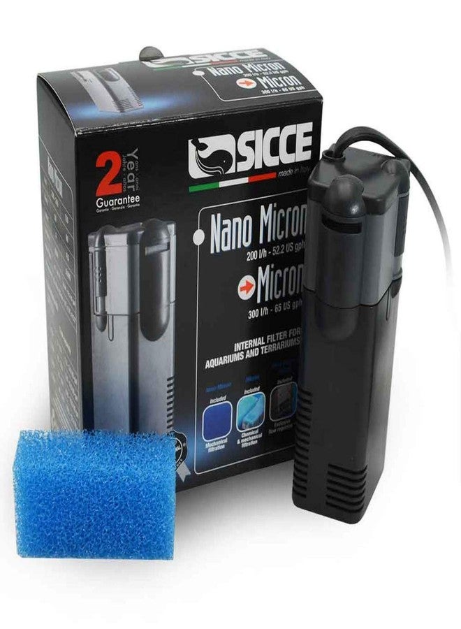 Sicce MICRON Internal Filter, 65GPH, Submersible, Plastic, Water Purification Unit - Image 1