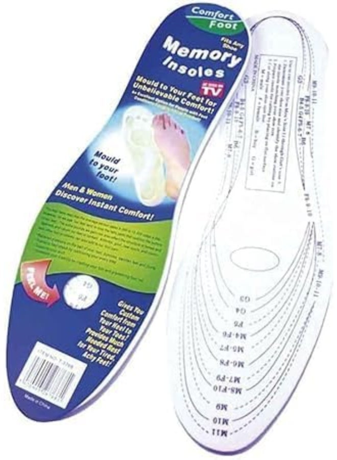 نعل داخلي من الميموري فوم لجميع الأحذية - قابل للقص والتشكيل، يمنع الروائح ويقلل صدمات الكعب - راحة فورية للرجال والنساء - Image 4