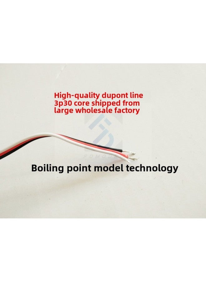 3p DuPont Line Servo Line Extension Line 3p Parallel Line Model Aircraft Model Wire Black Red White/Brown Red Orange Electric Tuning-Color:Black, Red And White 500m/roll 30 Core  - Image 4
