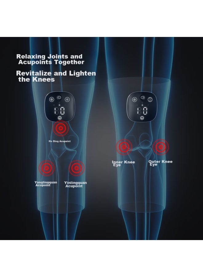 JD.com Jd Jingzao Knee Massager Massager K2 [2-pack] Leg Massager Heating Knee Protector Warm Arthritis Cold Leg Knee Hot Compress Therapy Device Gift For Elderly  - Image 3