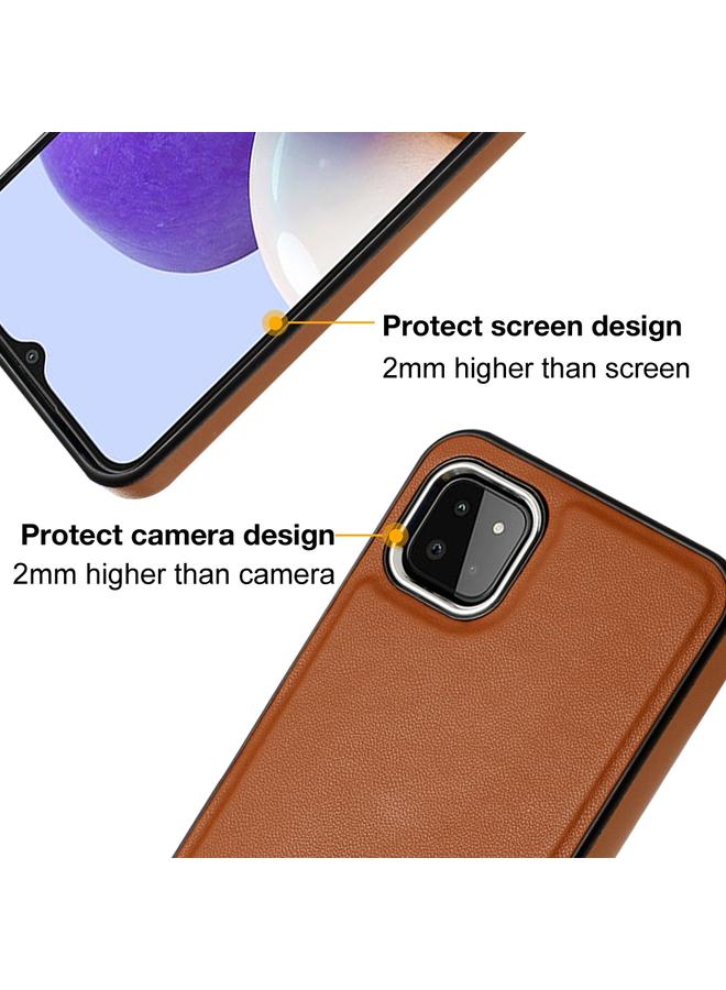 اس-توب جراب لهاتف Samsung Galaxy A22 5G مصنوع من الجلد بتغطية كاملة - Image 4