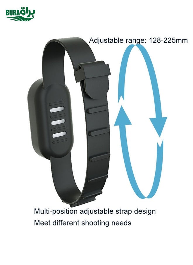 BURAQ For Insta360 GO 3 / 3S Sunnylife IST-Q9335 Camera Silicone Case Wristband Bicycle Strap Expanding Accessories(Black)  - Image 5