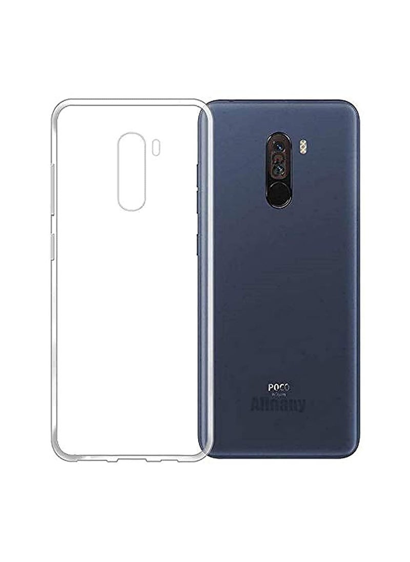 ماركة غير محددة - جراب متوافق مع هاتف Xiaomi Poco F1 جراب شفاف من مادة TPU الناعمة مع غطاء مرن من السيليكون المقاوم للخدش لحماية الكاميرا من مادة TPU الشفافة - شفاف - Image 1