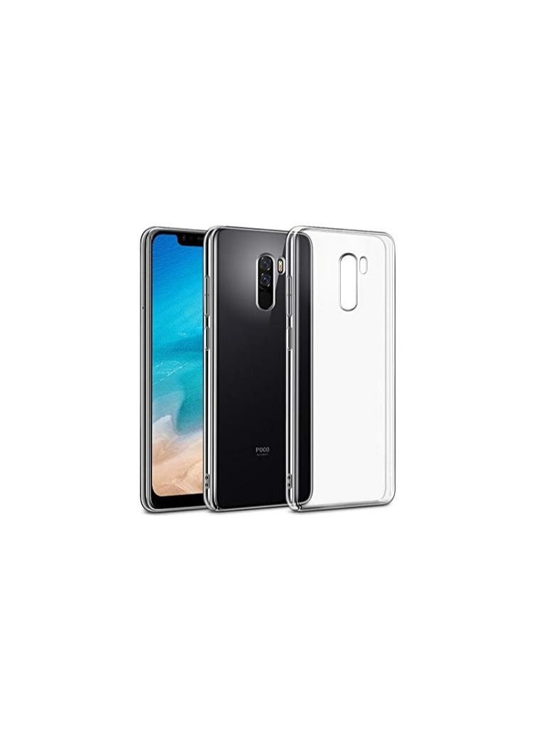 ماركة غير محددة - جراب متوافق مع هاتف Xiaomi Poco F1 جراب شفاف من مادة TPU الناعمة مع غطاء مرن من السيليكون المقاوم للخدش لحماية الكاميرا من مادة TPU الشفافة - شفاف - Image 1