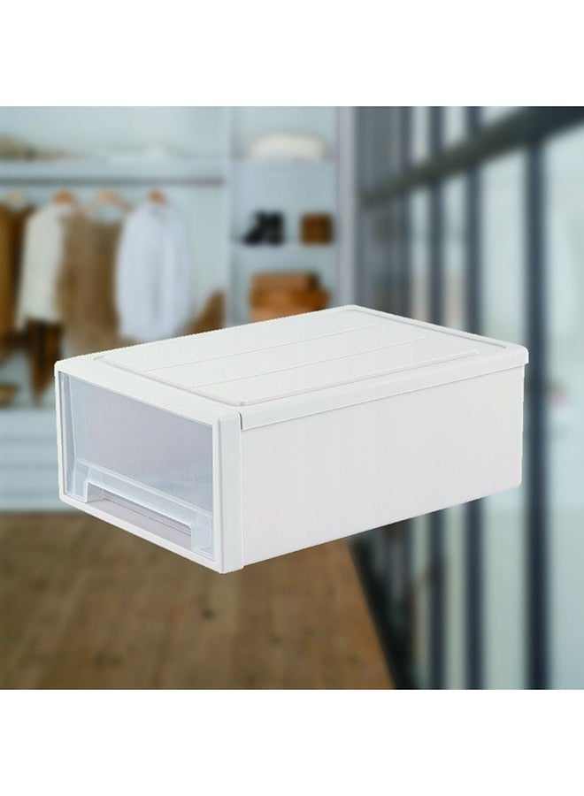 DANUBE HOME صندوق تخزين أدراج ماجنوس منظم لخزانة المطبخ المنزلية 29 لتر 47X35X18 سم، بيج - Image 1