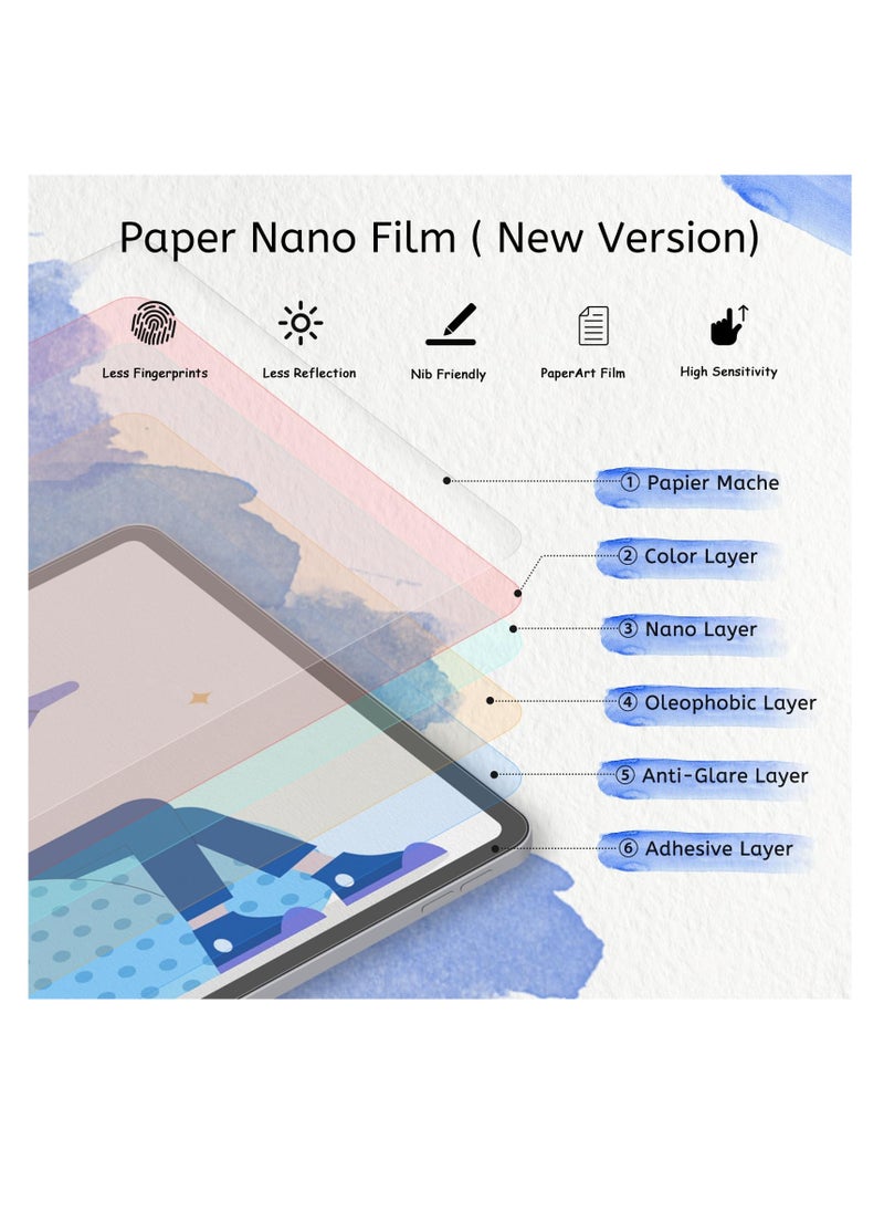 Aookay Paperfeel Screen Protector for iPad Air 13 Inch M3/M2 (7th/6th Generation, 2025/2024), Designed for Natural Writing and Drawing, Anti-Glare Paper-like Film (iPad Air 13 Inch 2024/2025)  - Image 2