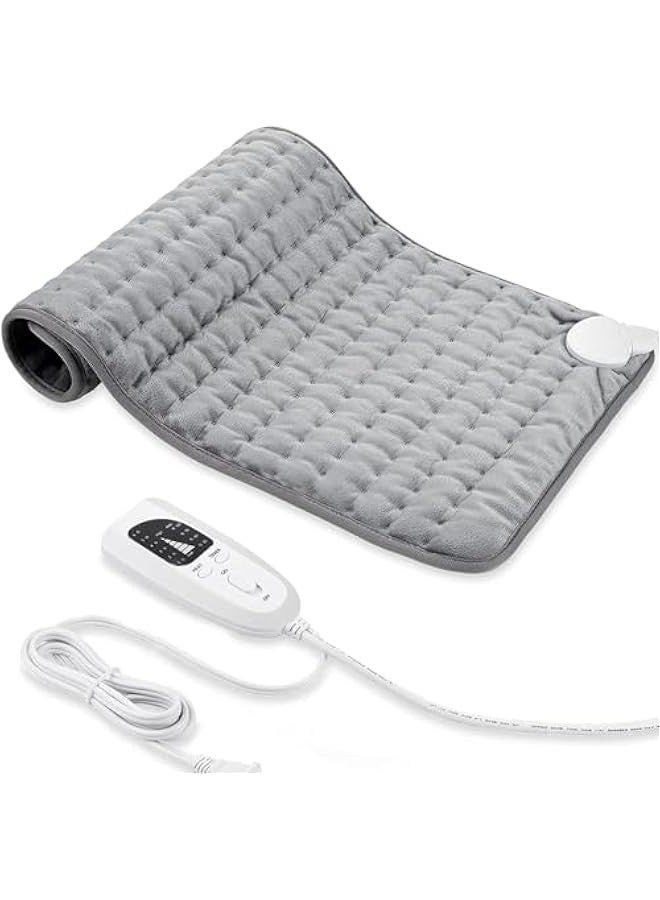 TRASSLE Heating Pad - Electric Heating Pads for Back, 6 Temperature & 4 Timer Settings,Hot Heated Pad for Abdomen, Neck, Shoulder, Knee, Moist Heat & Auto Shut Off  - Image 1