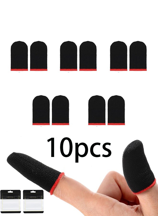 10pcs Finger Gloves for Gaming,Gaming Finger Sleeves,Thumb Sleeves Mobile Game,Ultra Thin,Breathable and Sweat-Wicking Game Fingers Sleeve Fit All Touchscreen Devices - Image 1
