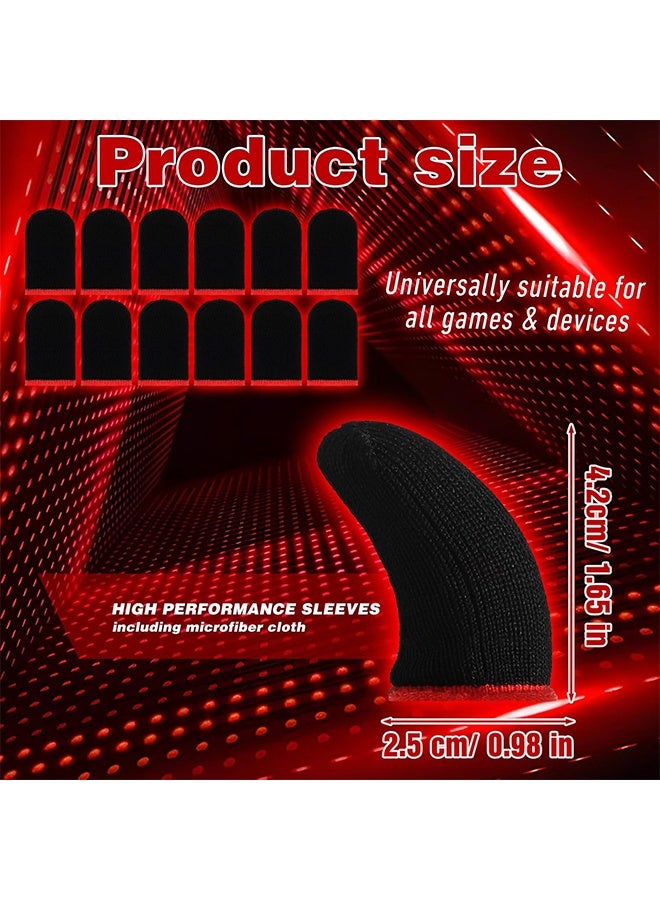 10pcs Finger Gloves for Gaming,Gaming Finger Sleeves,Thumb Sleeves Mobile Game,Ultra Thin,Breathable and Sweat-Wicking Game Fingers Sleeve Fit All Touchscreen Devices - Image 3