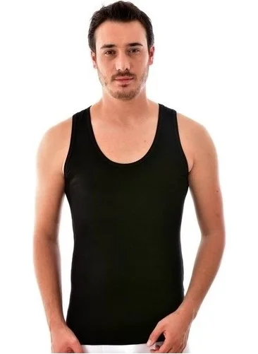 Seher Yıldızı Dawn Star 6 Pcs Men Black Athlete Cotton Combed Cotton