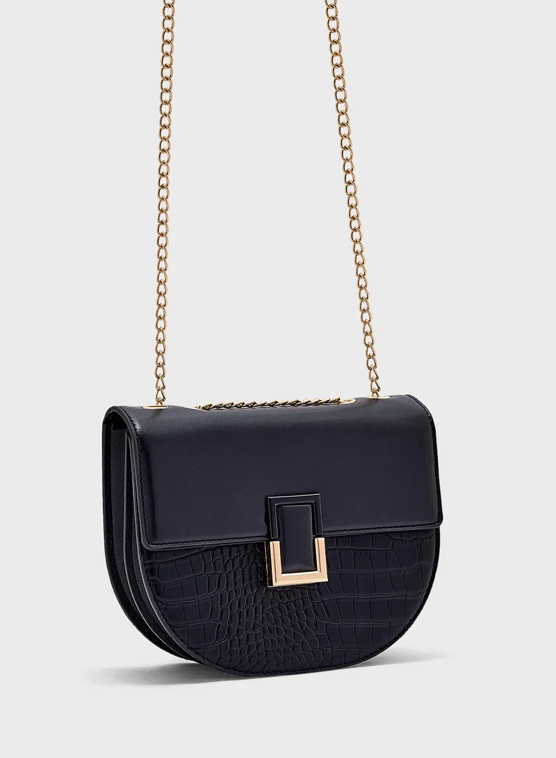 ELLA Metal Trim Crossbody