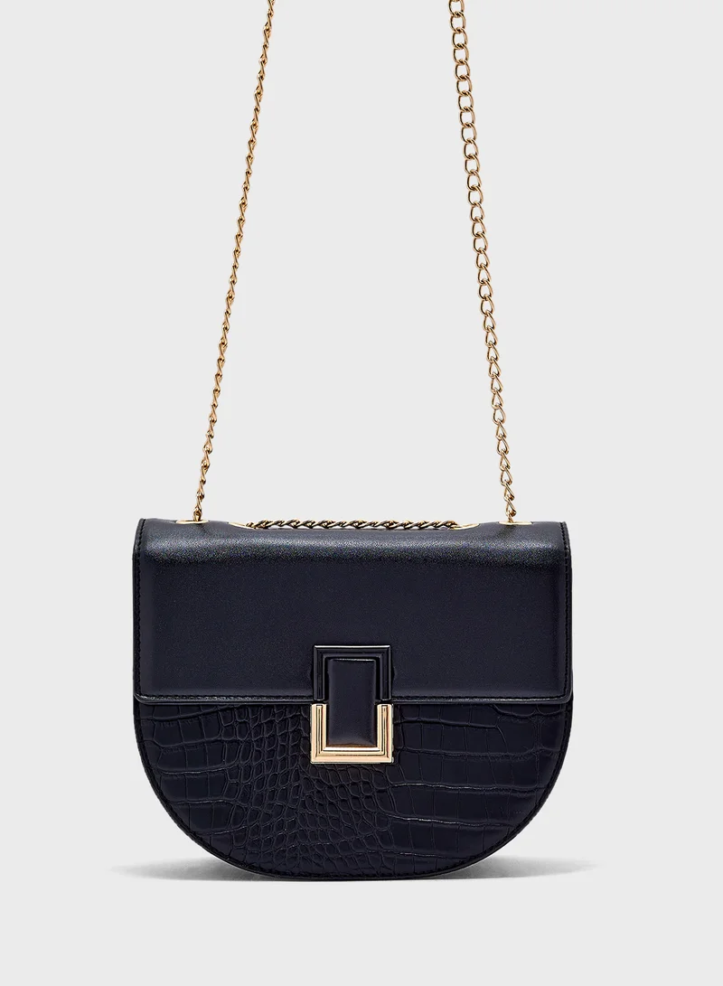 ELLA Metal Trim Crossbody