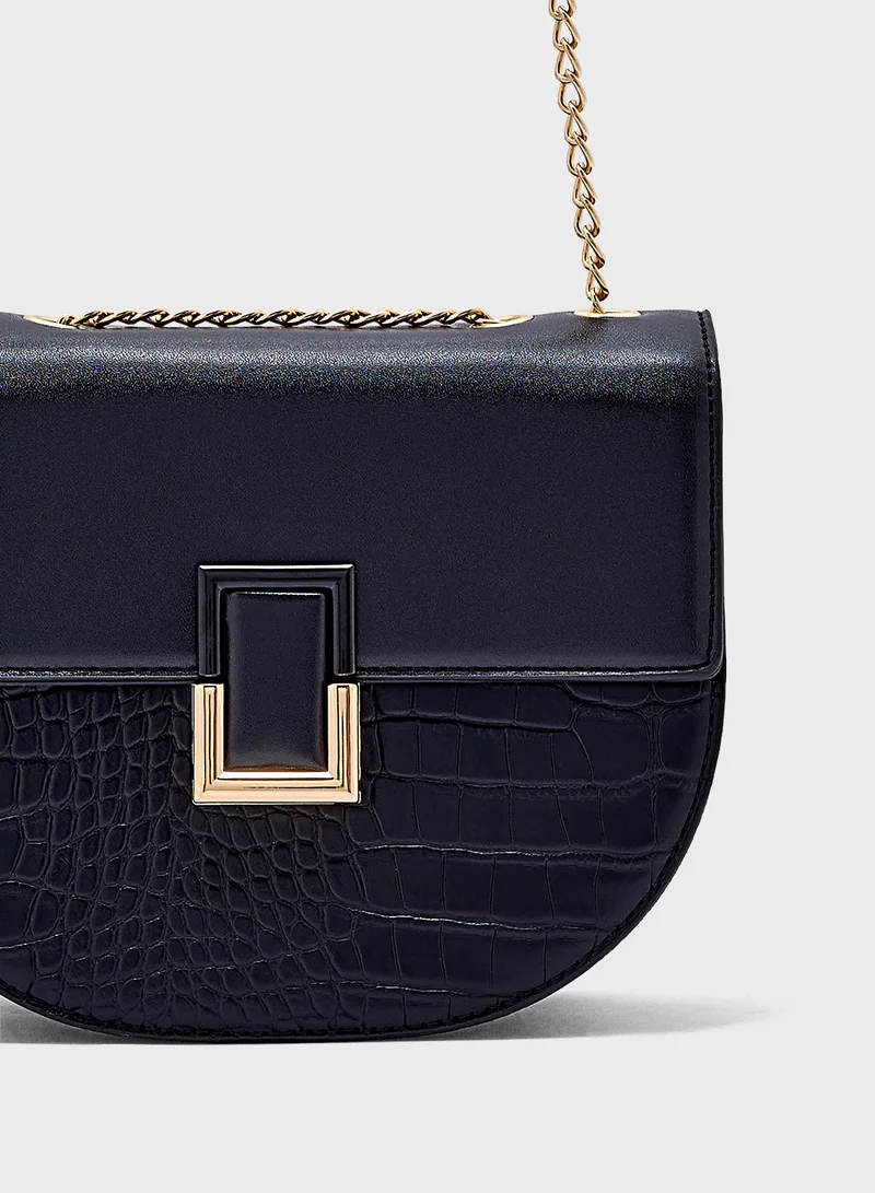ELLA Metal Trim Crossbody