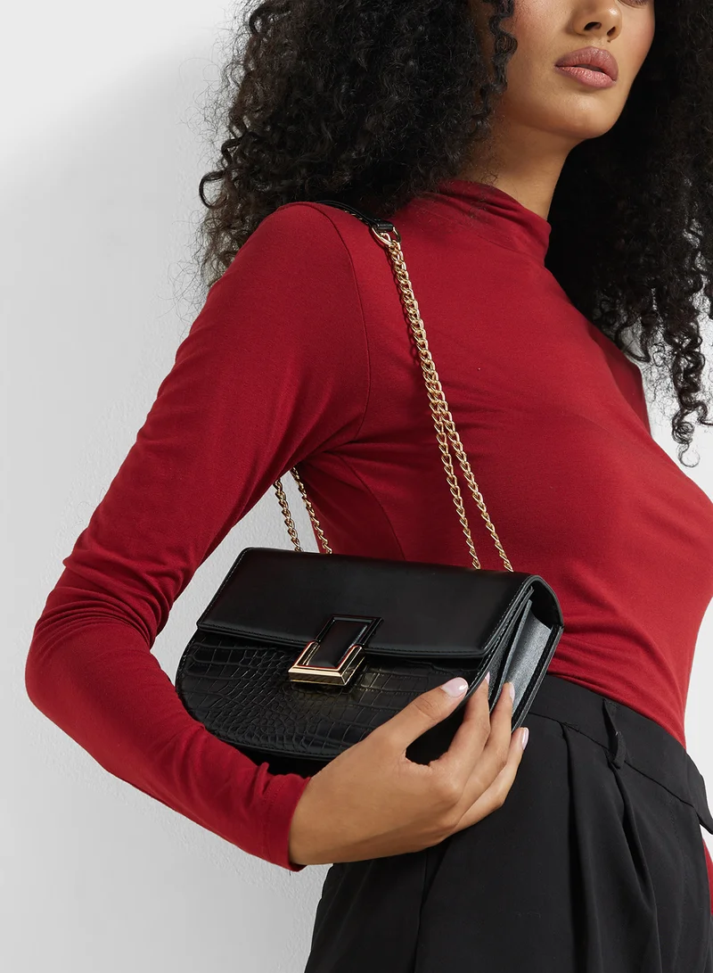 ELLA Metal Trim Crossbody
