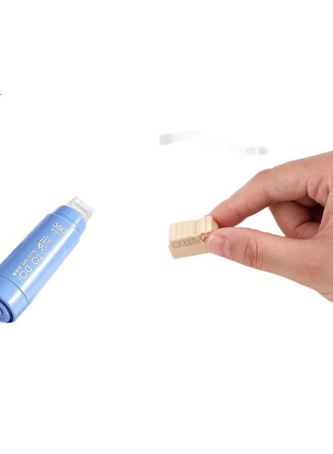 Changli Gradient Push Dot Glue With Replaceable Core High Appearance Value Children'S Handmade Large Capacity Hand Account Tape Primary School Students Use Error Sticking Glue Pen Strong Point Double- - Image 2