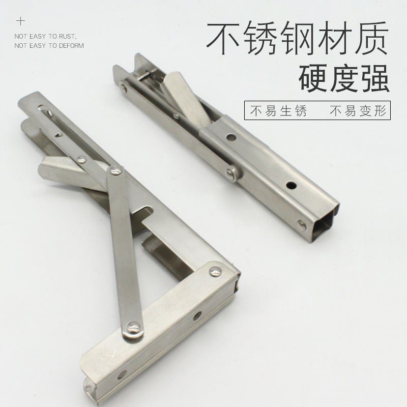 304 Stainless Steel Billy Bracket Triangle Storage Bracket Wall Partition Bearing Bracket Folding Bracket Bracket - Image 5
