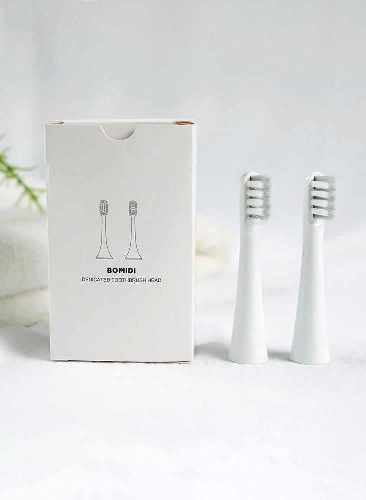 باميدي رؤوس استبدال فرشاة الأسنان الكهربائية T501 عبوة واحدة (عدد 2 رؤوس فرشاة) - أبيض - Image 4