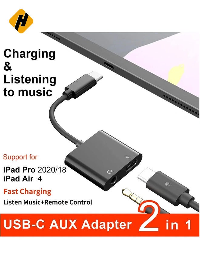 هوها محول سماعة رأس USB C إلى 3.5 مم ، شحن سريع 60W ، Type C Audio Jack Aux Aux Converter ، العمل في iPad Pro/Air 4 - Image 4