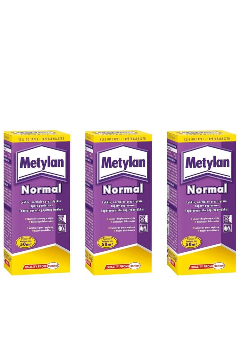 Metylan Professional Wallpaper Adhesive Set (3 Pieces) - New Improved Formula & Maximum Adhesive Strength - Covers up to 150 sq m / 30 Rolls - Image 1
