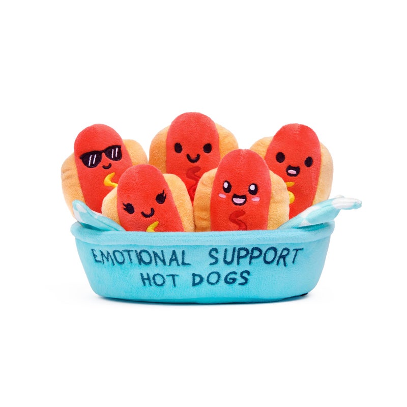 WHAT DO YOU MEME? Emotional Support Hot Dogs â€“ Emotional Support Plushies, Cute Stuff & Funny Gifts by Relatable - Image 1
