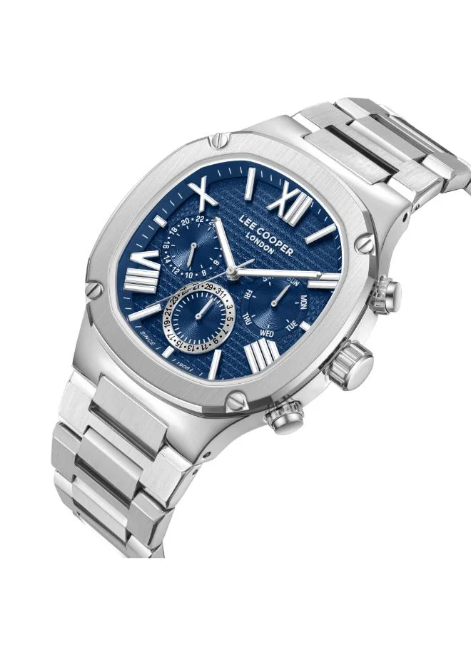 Lee Cooper Men's Multi Function Display Watch With Silver Metal Strap - LC08146.390