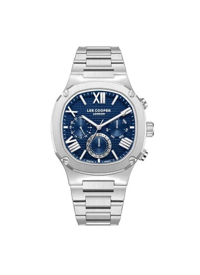 Lee Cooper Men's Multi Function Display Watch With Silver Metal Strap - LC08146.390