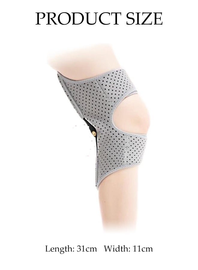 DUNISO Knee Booster,Adjustable Patella Knee Booster Brace,Knee Protection Pads for Women and Men,Comfortable, Breathable, Anti Slip,for Relieve Knee Pain,for Knee osteoarthritis, Climbing, Squat, Mountaineering, Exercising - Image 2