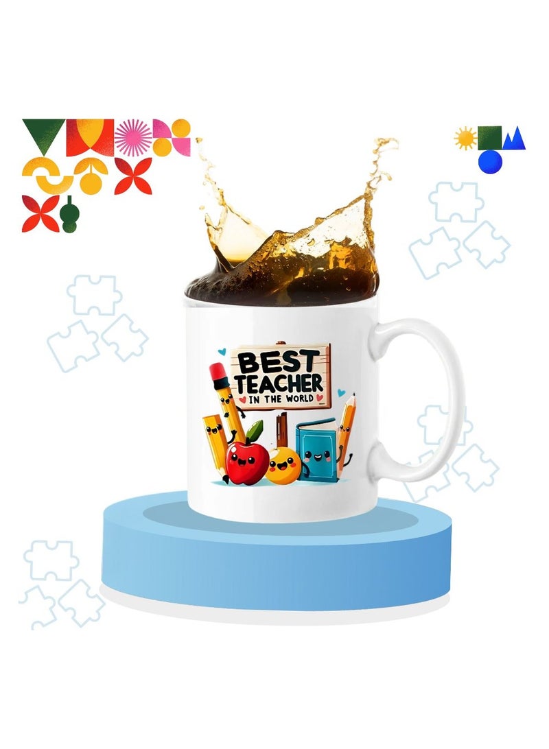 PRINTSHOP4ME Teachers Day T-Shirt And Ceramic Coffee Mug Combo–Thoughtful Gift Set For Teachers–Ideal For Women Educators–Appreciation Gift For Teacher’s Day,End Of Year Or Back To School  - Image 3