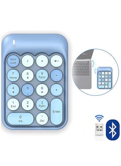 Y&D Wireless Numeric Keypad Retro Style Round Keycaps 18 Keys Portable Number Keyboard with USB Receiver  - Image 4