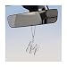 BWBWND Bling Initial Car Rear View Mirror Ornament Crystal Cute Letter Pendant Lucky Rearview Hanger Automotive Mirror Hanging Accessories Interior Decoration for Women Girls Letter M - Image 2