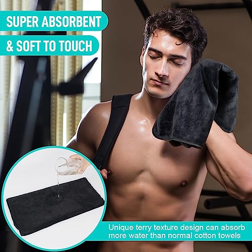 SINLAND Microfiber Camping Towels Super Absorbent Compact Travel Towel Ultra Soft Quick Dry Gym Towels for Sports Beach Swimming Backpacking Hiking and Yoga 3 Pack 16 Inch X 32 Inch - Image 4