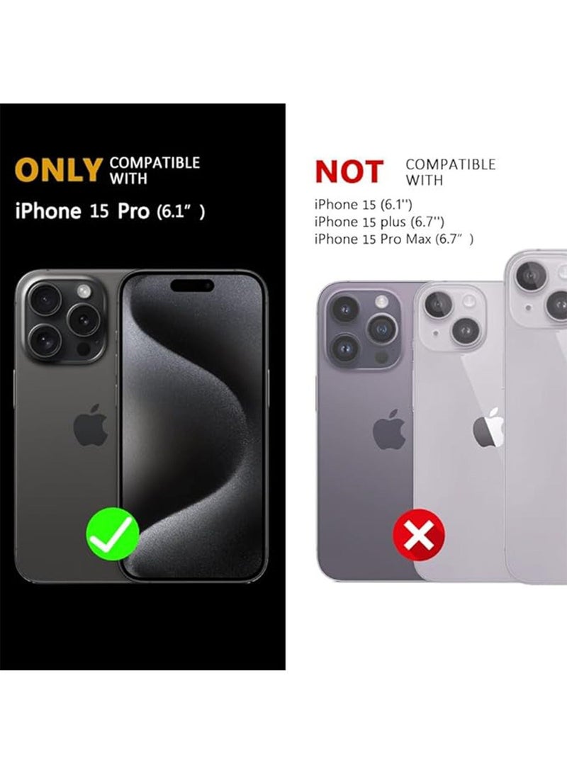 X-level iPhone 15 Pro Protective Case Cover PC Hard Phone with Anime One Piece Luffy pattern, Anti-Scratch Shockproof Protective iPhone 15 Pro Mobile Accessories Protector for Women Men - Image 2