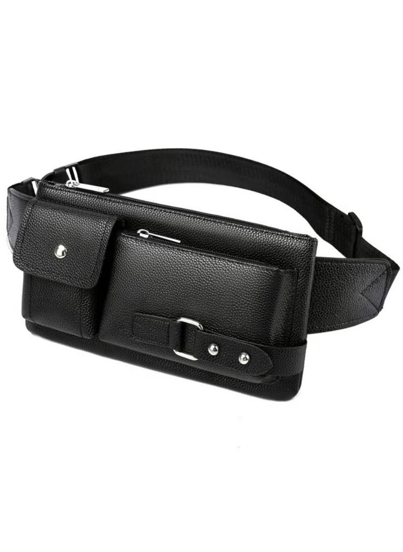 Men's Outdoor Leisure Chest Bag, Boy's Business Travel Crossbody Bag Pack Belt Bag, Sports Cycling and Hiking Handbag Carrying Bag for College Students and Teenagers - Image 1